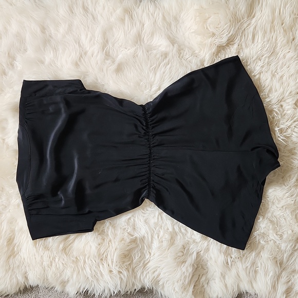 Aritzia Babaton EUC XS 100% real silk black romper - Picture 9 of 16